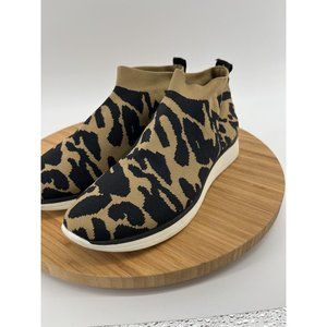Louise et Cie Sz 6 Leopard Print Lo‎ Breyson Sock Sneaker slip ons cheetach